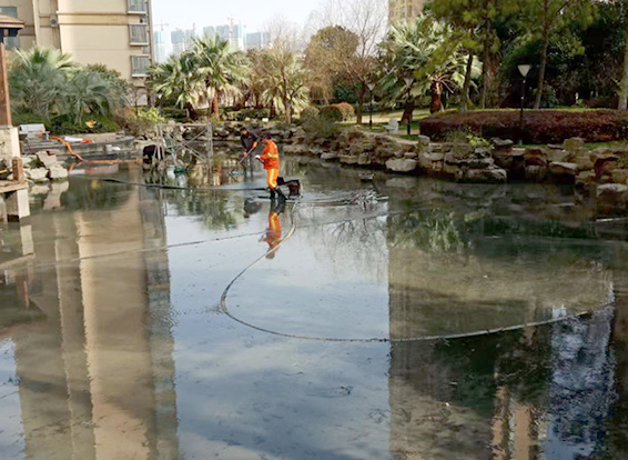 临西景观池淤泥清理